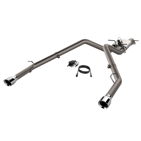 QTP 2019 + Ram 1500 CC/SB 5.7L Screamer 304 SS Cat Back Exhaust Split Rear Exit w/3in Tips - 420019