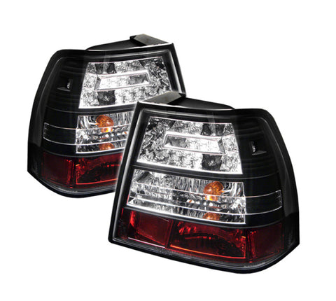 Spyder 99-04 Volkswagen Jetta Sedan (Excl Wagon) LED Tail Lights Black ALT-YD-VJ99-LED-BK - 5008411