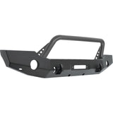 Westin 18-19 Jeep Wrangler JL WJ2 Full Width Front Bumper w/Bull Bar Textured Black - 59-80115