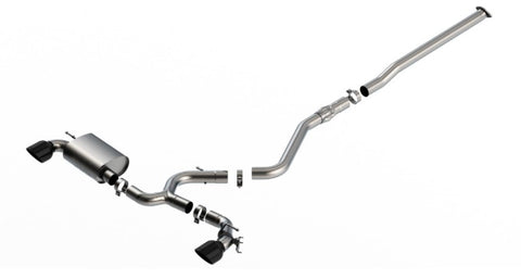 Borla 22-23 Hyundai Kona N 2.0L 4 CYL. Turbo AT/MT ATAK Catback Exhaust Black Chrome - 140926BC