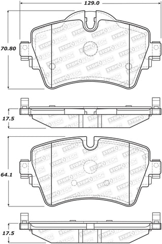 StopTech Street Brake Pads - Front - 308.18010