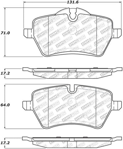 StopTech Street Select Brake Pads - Front - 305.12040