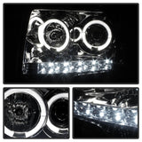 Spyder Ford F150 09-14 Projector Headlights Halogen Model- LED Halo LED Smke PRO-YD-FF15009-HL-SM - 5010254