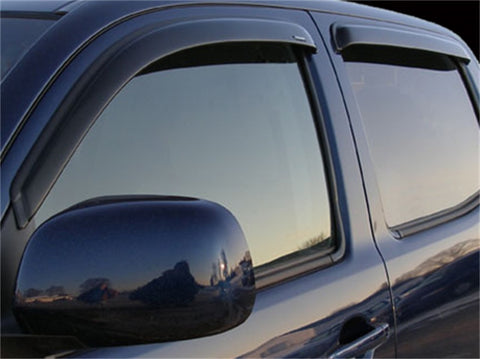 Stampede 2005-2019 Toyota Tacoma Crew Cab Pickup Tape-Onz Sidewind Deflector 4pc - Smoke - 6337-2