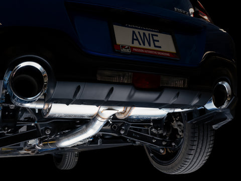 AWE Subaru BRZ/ Toyota GR86/ Toyota 86 Touring Edition Cat-Back Exhaust- Chrome Silver Tips - 3015-32486