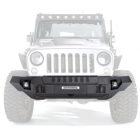 Go Rhino 07-20 Jeep Wrangler JL/JLU/JK/JKU/Gladiator JT Trailline Front Straight Bumper - 230116T