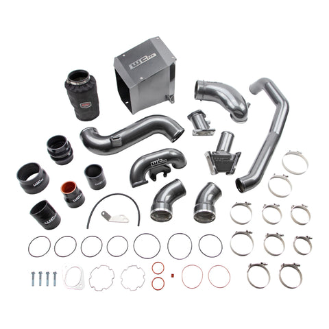 Wehrli 2007.5-2010 Chevrolet Duramax 6.6L LMM Stage 2 High Flow Intake Bundle Kit - Flat Black - WCF100438-FB