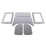 DEI 11-18 Jeep Wrangler JK 4-Door Boom Mat Complete Headliner Kit - 6 Piece - Gray - 50291