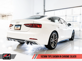 AWE Tuning Audi B9 S5 Sportback Track Edition Exhaust - Non-Resonated (Silver 102mm Tips) - 3010-42068
