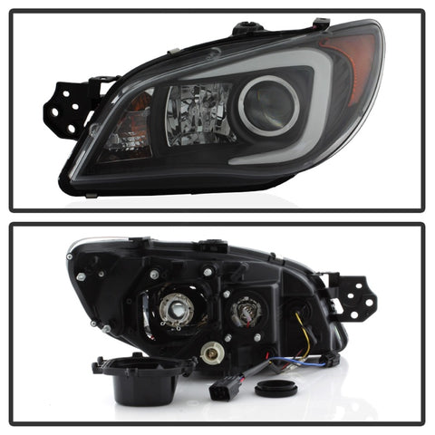 Spyder Subaru WRX 06-07 Projector Headlights - HID Model Only - Black PRO-YD-SWRX06-HID-LBDRL-BK - 5083913