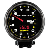 Autometer 5 inch Ultimate III Playback Tachometer 9000 RPM - Black - 6887