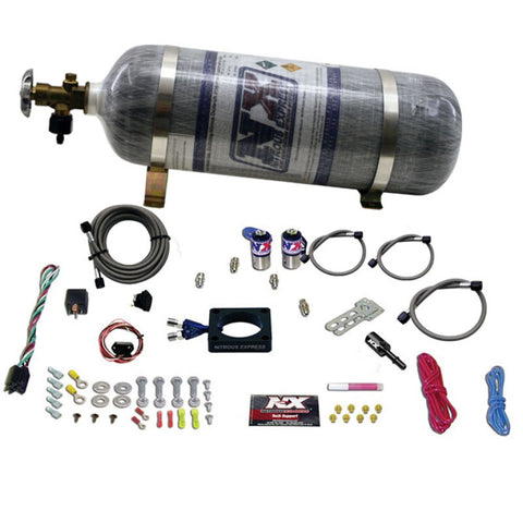 Nitrous Express 13-16 Dodge Dart 1.4L Turbo Nitrous Plate Kit (35-100HP) w/Composite Bottle - 20941-12