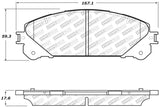 StopTech Street Select Brake Pads w/Hardware - Front - 305.13240