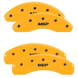 MGP 4 Caliper Covers Engraved Front & Rear MGP Yellow Finish Black Char 2019 Toyota CH-R - 16239SMGPYL