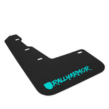 Rally Armor 15-21 Subaru WRX/STI (Sedan ONLY) Black UR Mud Flap w/ Teal Altered Font Logo - MF32-UR-BLK/TL-X