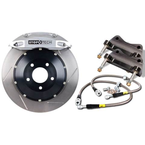 StopTech BBK 01-07 BMW M3 (E46) Rear 4 Piston 355x32 Silver Calipers Slotted Two Piece Rotors - 83.137.0047.61