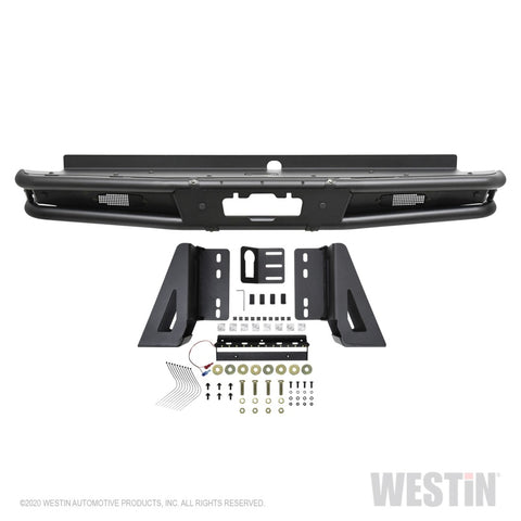 Westin 19-20 Ford Ranger Outlaw Rear Bumper - Textured Black - 58-81085