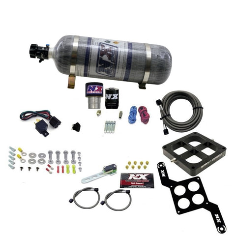 Nitrous Express Single Entry Crossbar RNC .178 4500 Flange Nitrous Kit (250-650HP) w/Comp Bottle - 63970-12