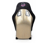 NRG FRP Bucket Seat ULTRA Edition - Medium (Black Alcantara/Gold Glitter Back) - FRP-303BK-ULTRA