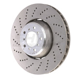 SHW 06-10 BMW M5 5.0L Left Front Cross-Drilled Lightweight Brake Rotor (34112282805) - BFL48051