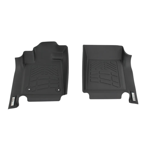 Westin 12-17 Toyota Tundra Reg/Dbl/CrewMax (Double hook) Wade Sure-Fit Floor Liners Front - Blk - 72-110054