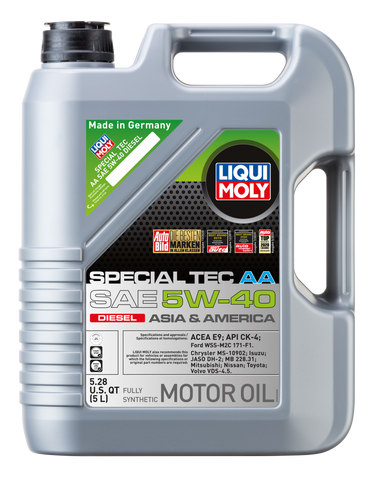 LIQUI MOLY 5L Special Tec AA Motor Oil SAE 5W40 Diesel - 20426