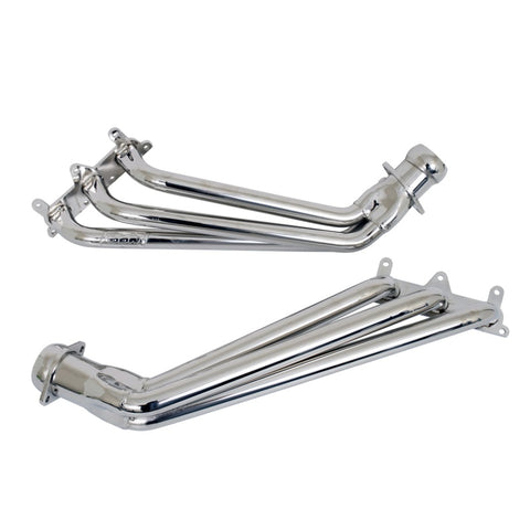 BBK 10-11 Camaro V6 Long Tube Exhaust Headers With Converters - 1-5/8 Chrome - 4041