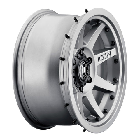 ICON Rebound Pro 17x8.5 6x5.5 0mm Offset 4.75in BS 106.1mm Bore Titanium Wheel - 21817858347TT