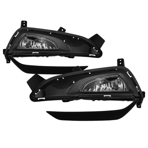 Spyder 16-18 Hyundai Tucson OEM Style Fog Lights w/Switch - Clear (FL-HYTU2016-C) - 9044274