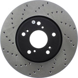 StopTech Cyro Drilled Sport Brake Rotor Front Right 13+ Honda Accord - 128.40086CR