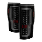 xTune 17-18 Ford F-250 Super Duty (Excl LED Models) LED Tail Lights-Blk Smk (ALT-ON-FS17-LBLED-BSM) - 9041617