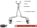 AWE Tuning Mercedes-Benz W205 AMG C63/S Coupe SwitchPath Exhaust System - for DPE Cars - 3025-31042