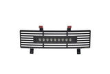 Putco 11-16 Ford SuperDuty - SS Black Bar Design w/ 10in Luminix Light Bar Bumper Grille Inserts - 87165L