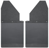 Husky Liners Universal 14in W Black Top & Weight Kick Back Mud Flaps - 17112