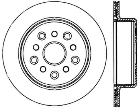 StopTech Power Slot 5/93-98 Supra Turbo Rear Right SportStop CRYO Slotted Rotor - 126.44105CSR