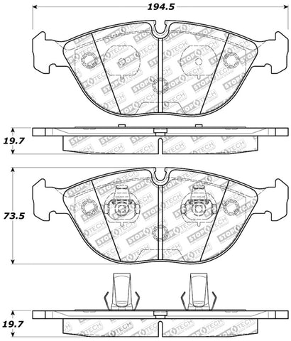 StopTech Performance Brake Pads - 309.06820