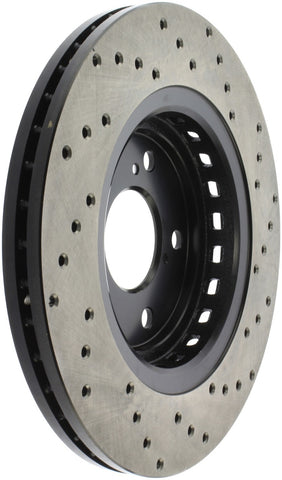 StopTech Sport Cross Drilled Brake Rotor - Front Left - 128.40092R