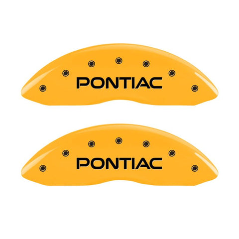 MGP 4 Caliper Covers Engraved Front Pontiac Rear Gto Yellow Finish Black Char 2004 Pontiac GTO - 18029SGTOYL