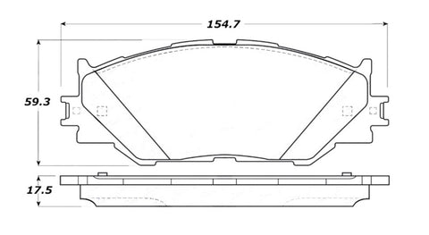 StopTech Street Touring 06-10 Lexus IS250 Front Brake Pads - 308.11780