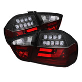 Spyder BMW E90 3-Series 06-08 4Dr LED Indicator LED Tail Lights Blk ALT-YD-BE9006-LBLED-G2-BK - 5071958