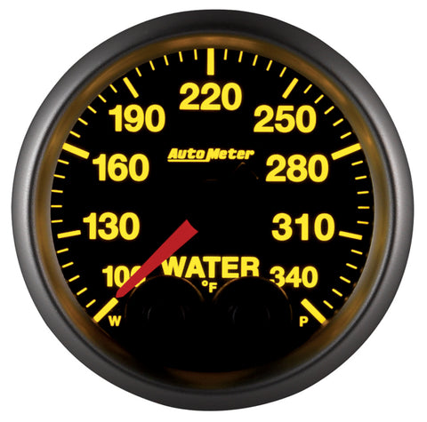 Autometer Elite 52mm 100-340 Deg F Water Temperature Peak and Warn Gauge w/ Electonic Control - 5655