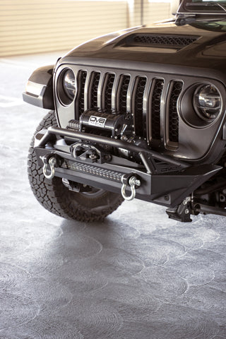 DV8 Offroad 07-23 Jeep Wrangler JK/JL & Gladiator JT FS-1 Series Stubby Front Bumper - FBJL-11