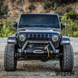 Westin 18-19 Jeep Wrangler JL Stubby Front Bumper - Textured Black - 59-80085