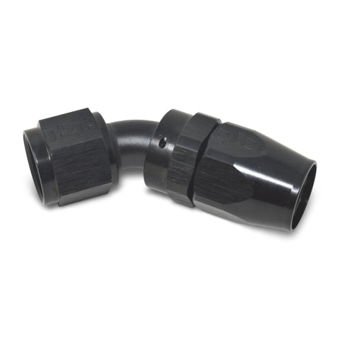 Russell Performance -6 AN Black 45 Degree Full Flow Hose End - 610095