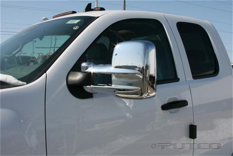 Putco 03-15 Chevrolet Silv - Towing Mirrors (w/o Turn Signals or Camera Sensors) Mirror Covers - 401273