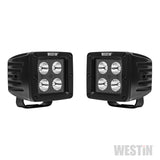 Westin LED Auxiliary Light 3.2in x 3.0in Spot w/5W Cree - Black - 09-12205A-PR