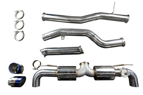 Injen 20-21 Toyota Supra 3.0L Turbo 6cyl SS Cat-Back Exhaust w/ Burnt Tips - SES2300TT