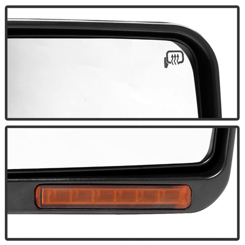 xTune 04-06 Ford F-150 Heated Amber Seq LED Signal OEM Pwr Mirrors (Pair) (MIR-03FF04-G2-PW-RAM-SET) - 9943164