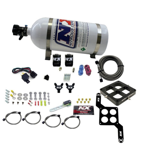 Nitrous Express Dominator Billet Crossbar Stage 6 Nitrous Kit (50-300HP) w/10lb Bottle - 60047-10