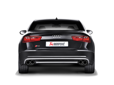 Akrapovic 13-17 Audi S6 Avant/Limousine (C7) Evolution Line Cat Back (Titanium) w/ Carbon Tips - S-AU/TI/6H